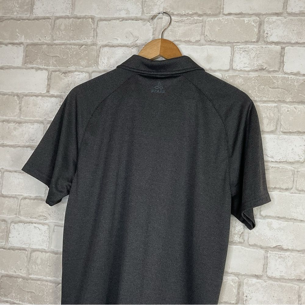 Prana Charcoal Polo Shirt Size L - Picture 8 of 11